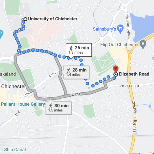 Elizabeth Road google map