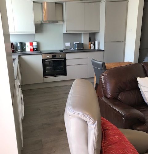 Chichester Uni student accomodation - kitchen