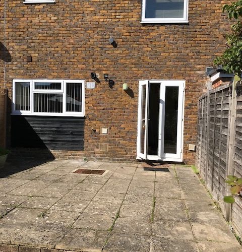 Winterbourne student house - patio